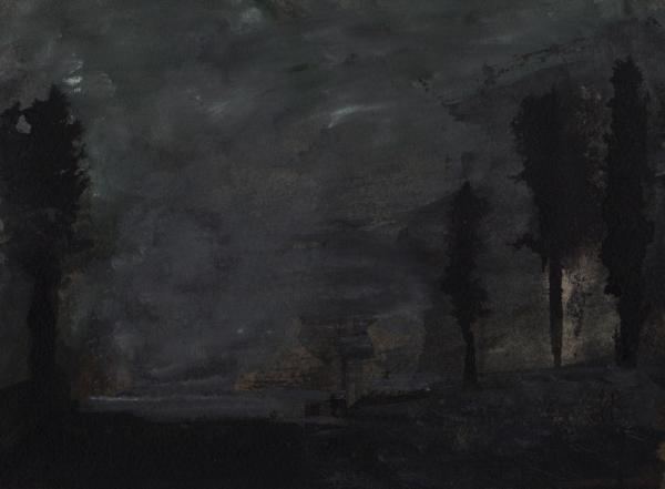 Quatre Arbres - dans un Champ solitaire - Isabelle des Charbinières